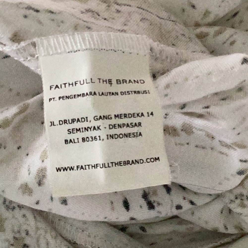 FAITHFULL THE BRAND Roman Mini Dress In Oasis Print Size Small - Picture 11 of 12